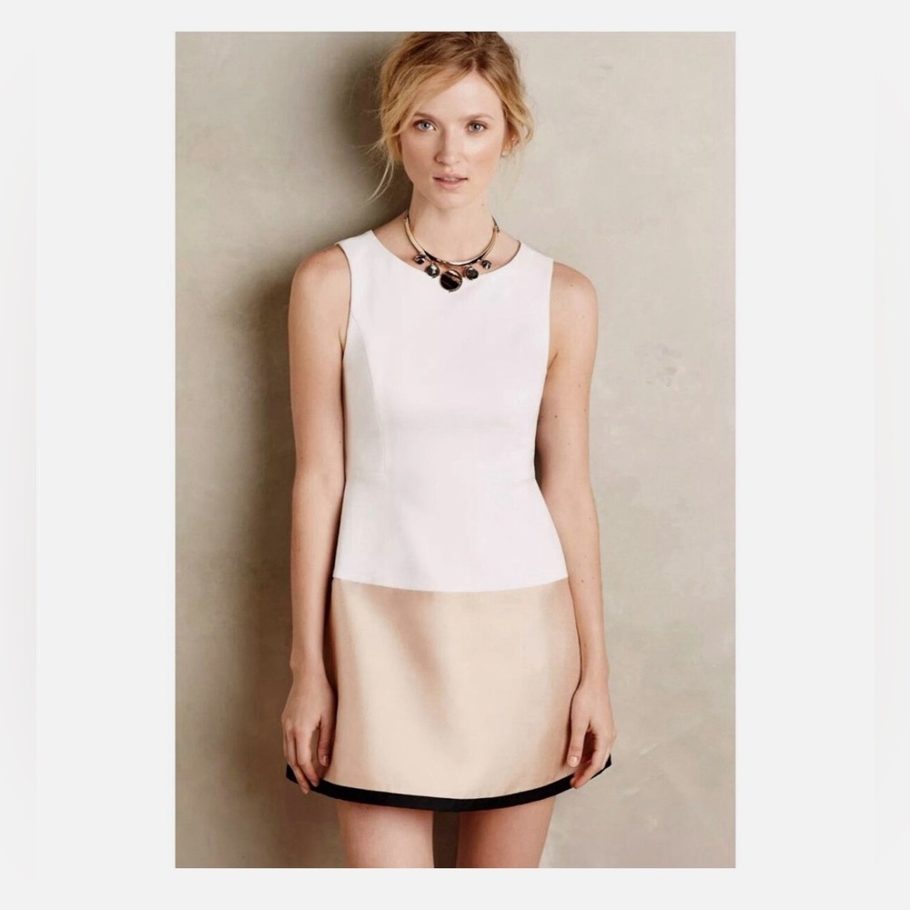 Maeve by Anthropologie Colorblock Dipped Dress